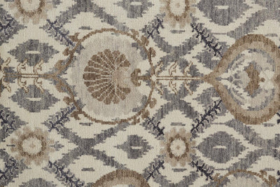 product image for Bennet Hand Knotted Beige and Gray Rug by BD Fine Texture Image 1 42