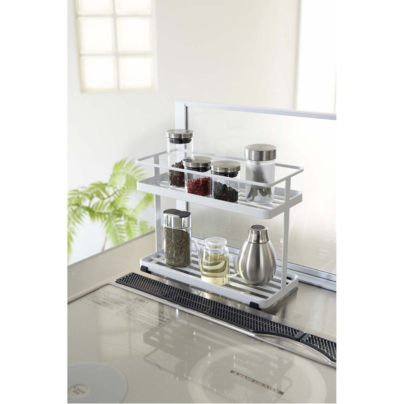 media image for Tower 2-Tier Countertop Spice Rack - Steel by Yamazaki 222