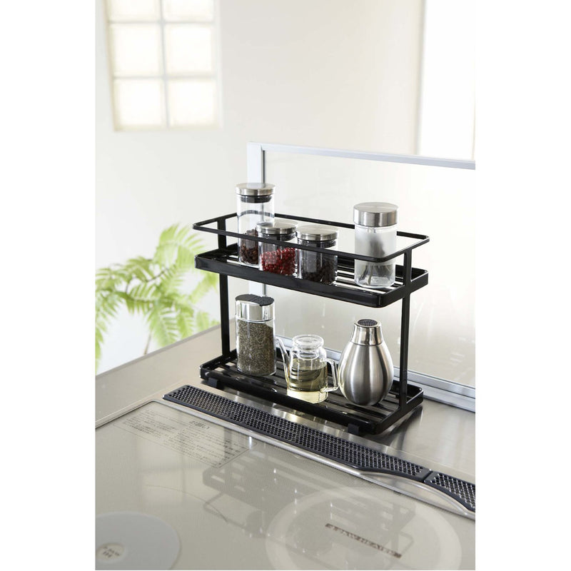 media image for Tower 2-Tier Countertop Spice Rack - Steel by Yamazaki 265