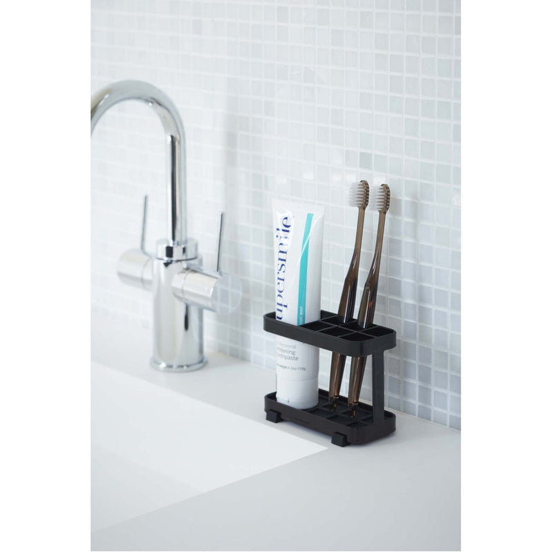 media image for Tower Toothbrush Stand - Metal and Silicone by Yamazaki 282