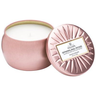 product image of Sparkling Rose Mini Tin Candle 557