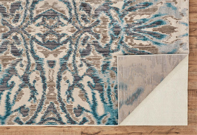 product image for Arsene Teal and Taupe Rug by BD Fine Fold Image 1 52