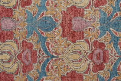 product image for Bennet Hand Knotted Blue and Red Rug by BD Fine Texture Image 1 43