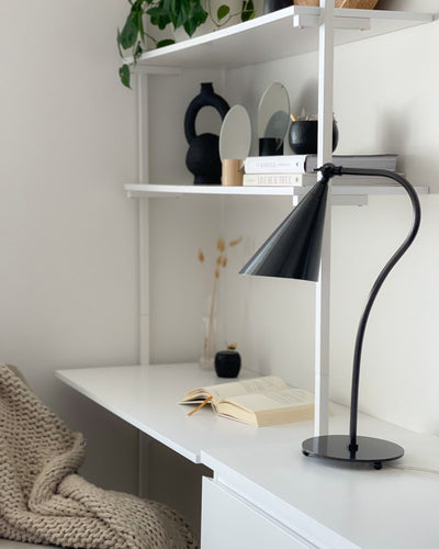 product image for lupe 1 light table lamp by mitzi hl285201 agb 16 34