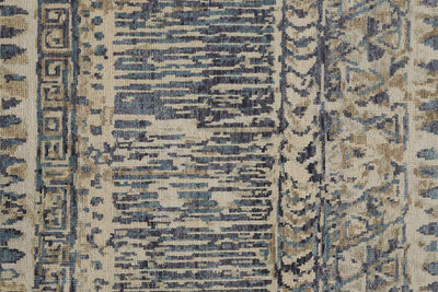 product image for Scottsdale Hand Knotted Blue and Beige Rug by BD Fine Texture Image 1 66