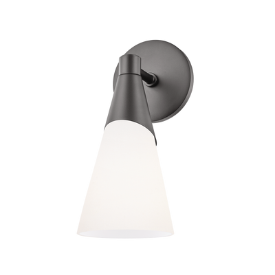 product image for parker 1 light wall sconce by mitzi h312101 blk 1 92