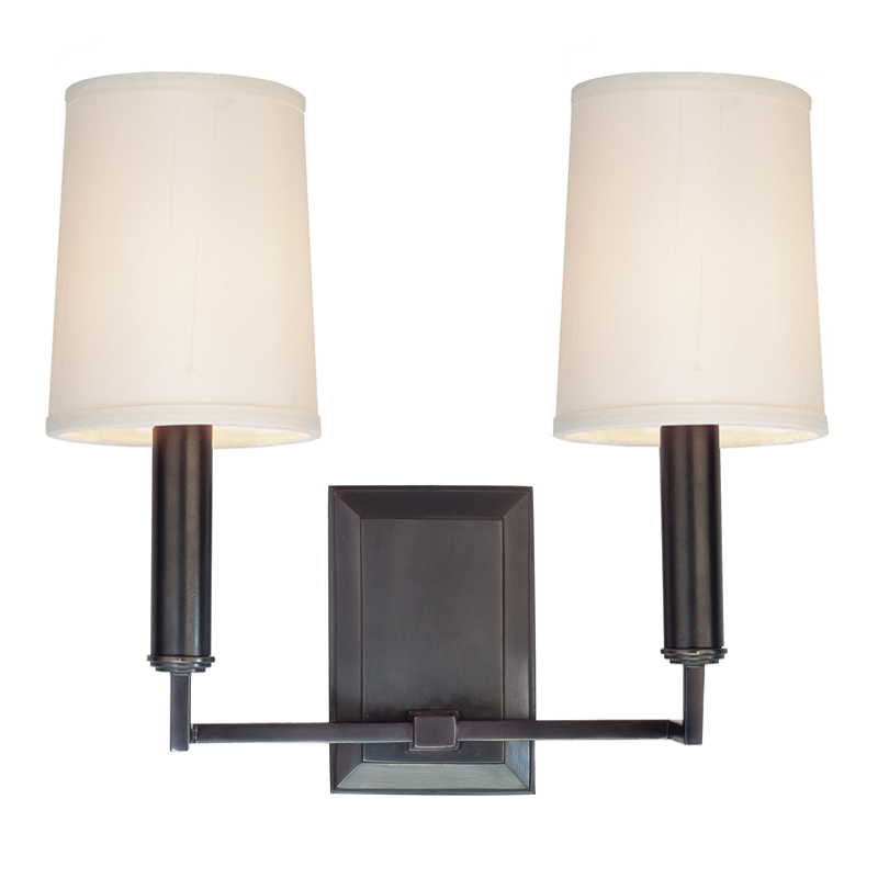 media image for hudson valley clinton 2 light wall sconce 2 298
