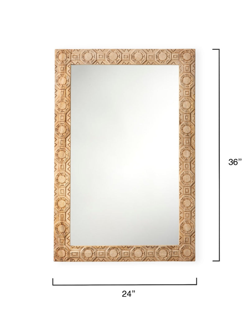 media image for Relief Carved Rectangle Mirror 3 231
