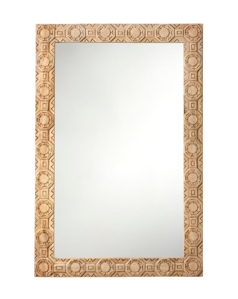 media image for Relief Carved Rectangle Mirror 1 246
