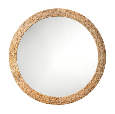 product image of Relief Carved Round Mirror 1 530