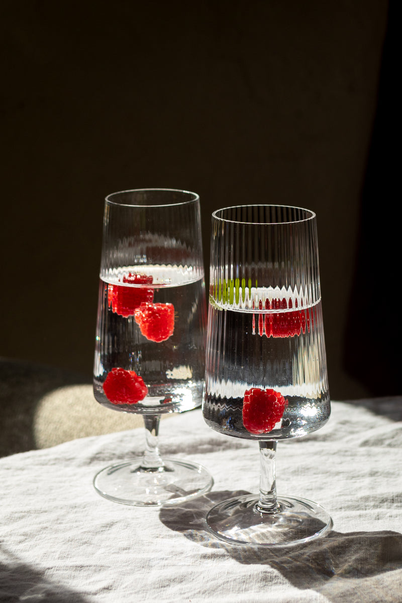 media image for benin fluted textured cocktail glasses set of 4 by zodax ch 6018 3 263