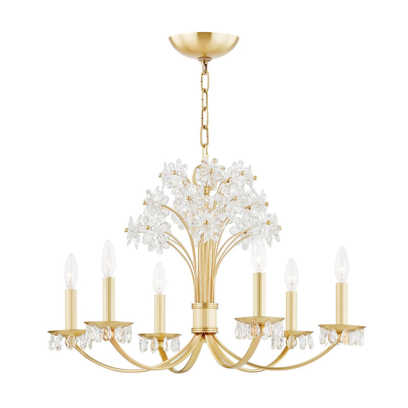 media image for beaumont 6 light chandelier 4430 by hudson valley 1 242