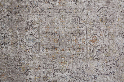 product image for Matana Warm Gray and Orange Rug by BD Fine Texture Image 1 12