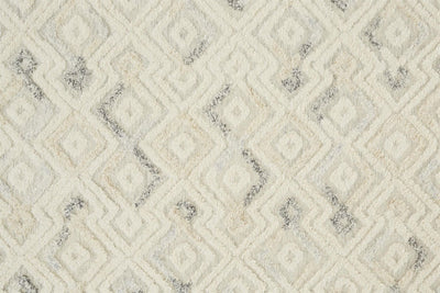 product image for Elika Hand Tufted Ivory and Blue Rug by BD Fine Texture Image 1 46