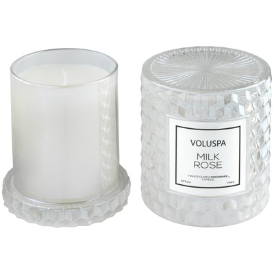 product image for Icon Cloche Cover Candle in Milk Rose design by Voluspa 42