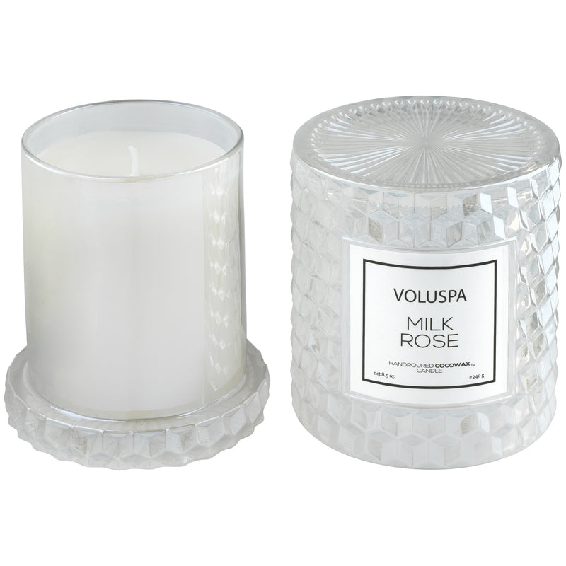 media image for Icon Cloche Cover Candle in Milk Rose design by Voluspa 286
