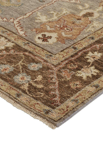 product image for Irie Hand Knotted Gray and Brown Rug by BD Fine Corner Image 1 84