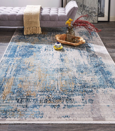 product image for Lindstra Blue and Gray Rug by BD Fine Roomscene Image 1 39