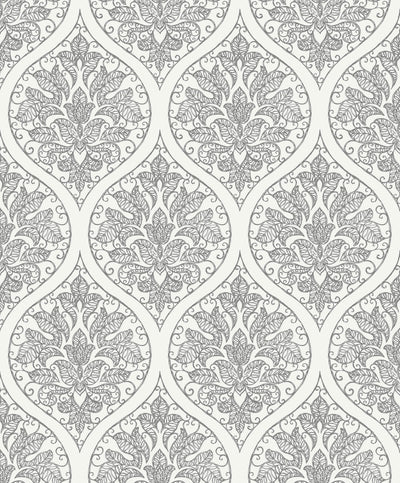 product image for Emporium Ogee Cream/Silver from the Emporium Collection by Galerie Wallcoverings 32