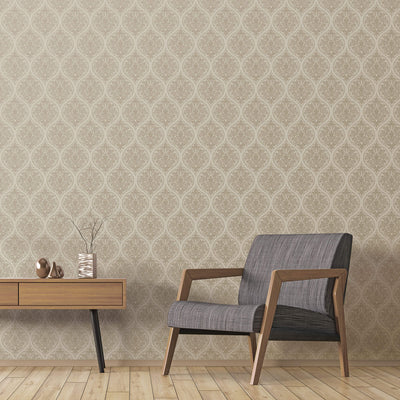 product image for Emporium Ogee Cream/Gold from the Emporium Collection by Galerie Wallcoverings 15