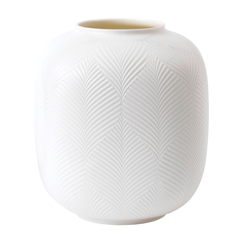 media image for White Folia Rounded Vase 265