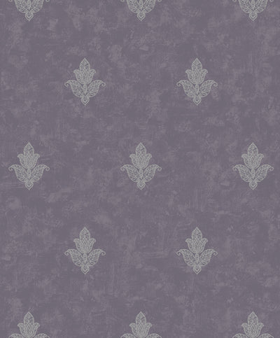 product image of Mehndi Motif Purple/Silver from the Emporium Collection by Galerie Wallcoverings 51