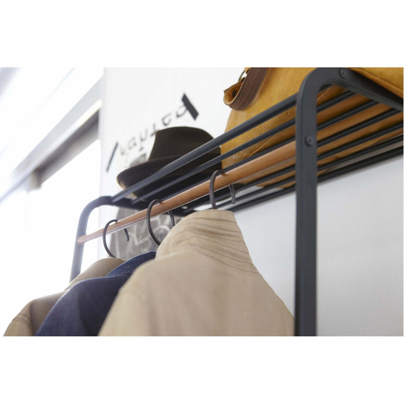 media image for Tower Leaning Shelf Coat Hanger by Yamazaki 268