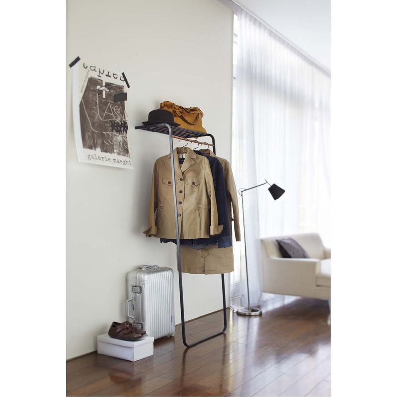 media image for Tower Leaning Shelf Coat Hanger by Yamazaki 236