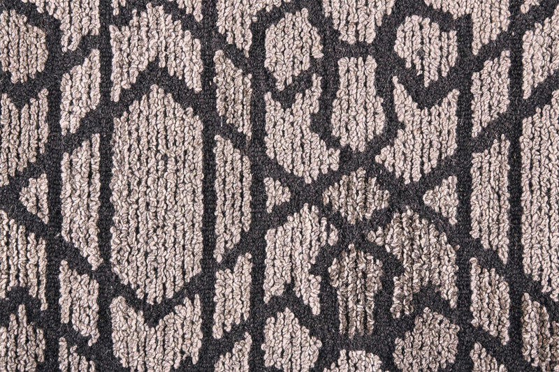 media image for Palatez Hand Tufted Gray and Black Rug by BD Fine Texture Image 1 236