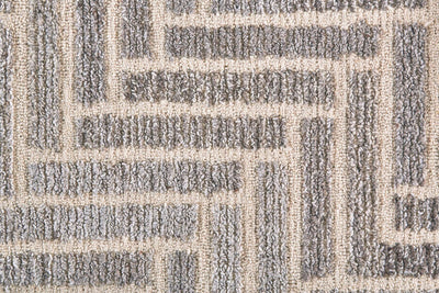 product image for Palatez Hand Tufted Gray and Ivory Rug by BD Fine Texture Image 1 15