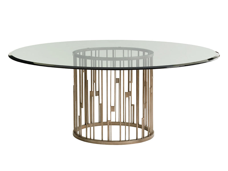 media image for rendezvous round metal dining table by lexington 01 0725 875 72c 1 272