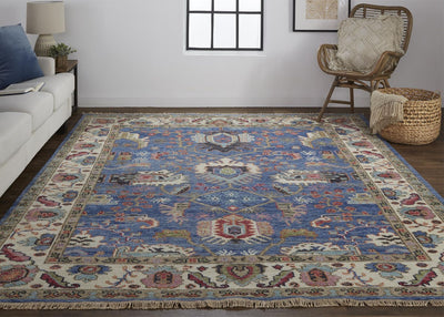 product image for Bennet Blue and Red Rug by BD Fine Roomscene Image 1 56
