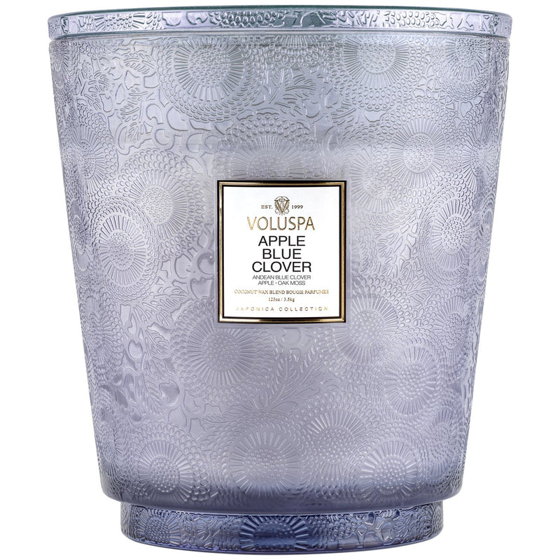 media image for Apple Blue Clover 5 Wick Hearth Candle 239