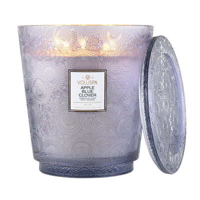 product image for Apple Blue Clover 5 Wick Hearth Candle 50