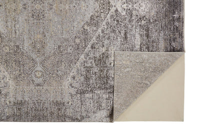 product image for Melmas Gray and Silver Rug by BD Fine Fold Image 1 86