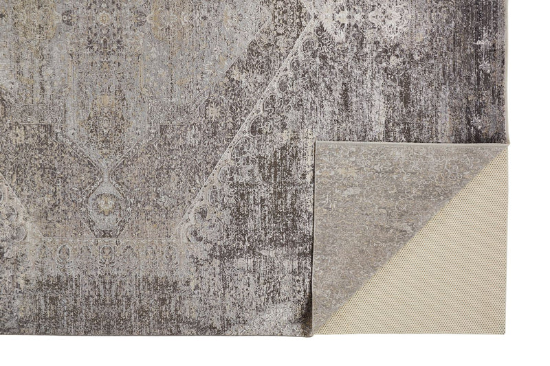 media image for Melmas Gray and Silver Rug by BD Fine Fold Image 1 250