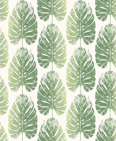 product image for Leaf Stripe Wallpaper in Greens from the Evergreen Collection by Galerie Wallcoverings 55