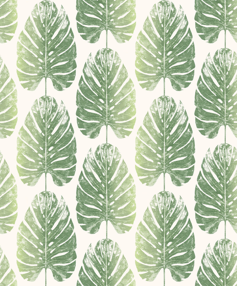 media image for sample leaf stripe wallpaper in greens from the evergreen collection by galerie wallcoverings 1 29