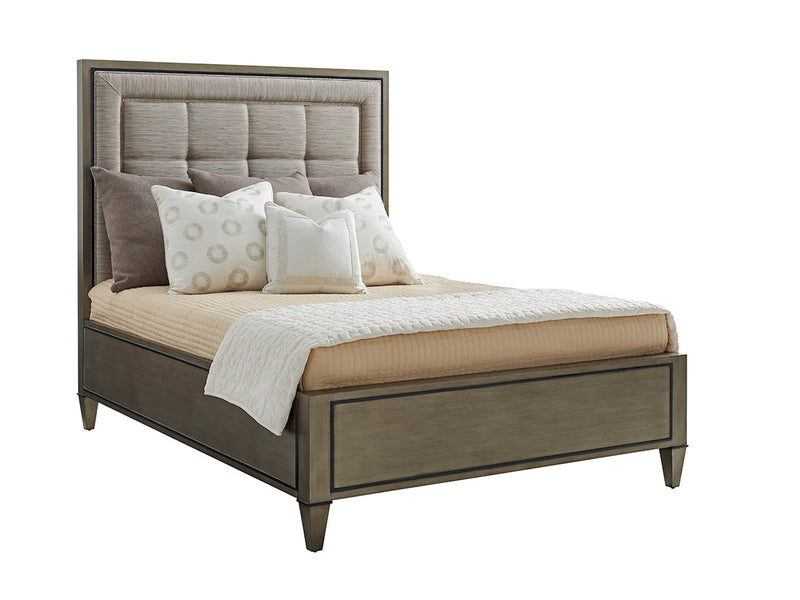 media image for st tropez upholstered panel bed by lexington 01 0732 135c 1 273