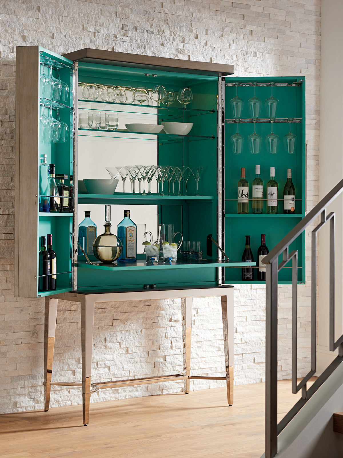 Shop Cheval Bar Cabinet | Burke Decor