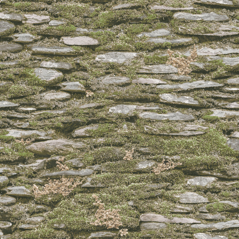 media image for sample rock wall wallpaper in green from the evergreen collection by galerie wallcoverings 1 29
