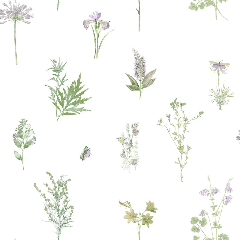 media image for sample botannical wallpaper in multicolor from the evergreen collection by galerie wallcoverings 1 270
