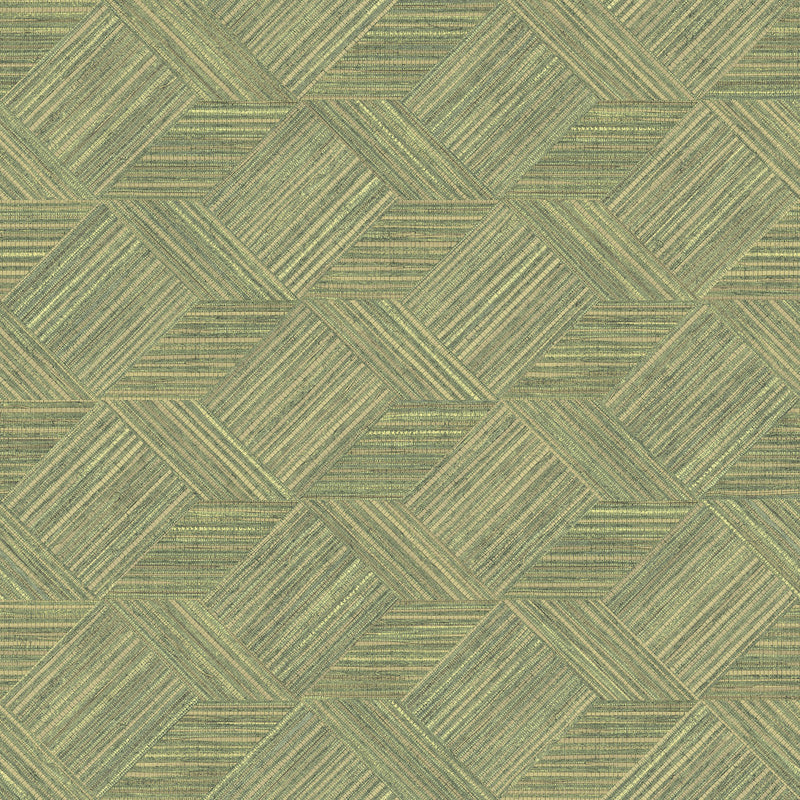 media image for Grassy Tile Wallpaper in Green from the Evergreen Collection by Galerie Wallcoverings 20