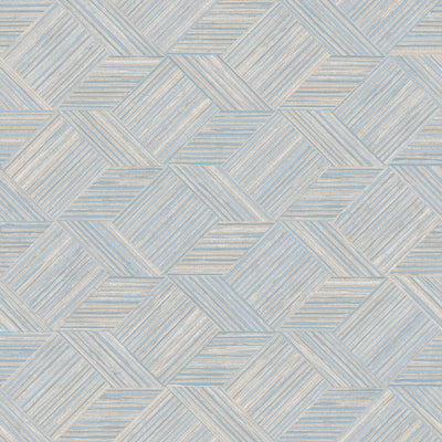 product image of Grassy Tile Wallpaper in Blue/Beige from the Evergreen Collection by Galerie Wallcoverings 559