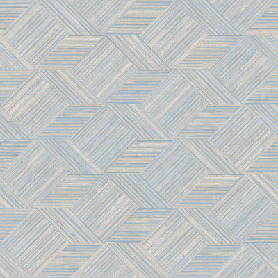 product image of sample grassy tile wallpaper in blue beige from the evergreen collection by galerie wallcoverings 1 516