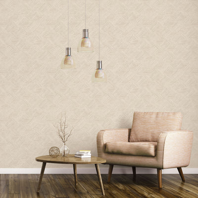 product image for Grassy Tile Wallpaper in Light Beige from the Evergreen Collection by Galerie Wallcoverings 8