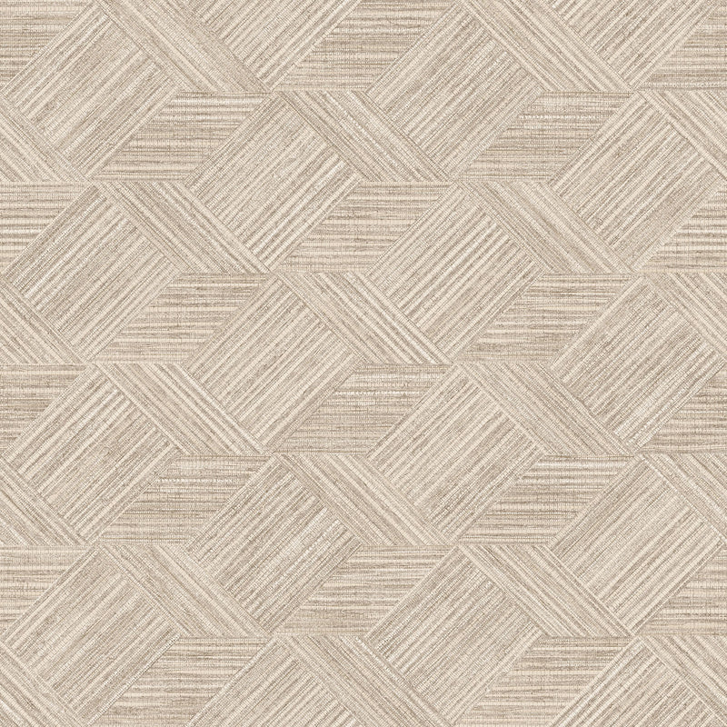 media image for sample grassy tile wallpaper in taupe from the evergreen collection by galerie wallcoverings 1 218