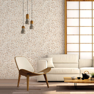 product image for Terrazzo Wallpaper in Copper/Grey/Mica from the Evergreen Collection by Galerie Wallcoverings 30