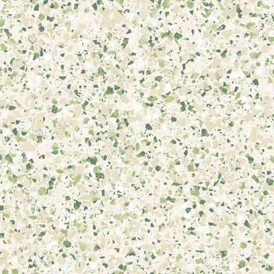 product image of Terrazzo Wallpaper in Green/Mica from the Evergreen Collection by Galerie Wallcoverings 544