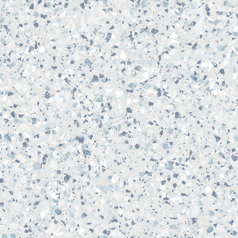 media image for Terrazzo Wallpaper in Blue/Mica from the Evergreen Collection by Galerie Wallcoverings 220